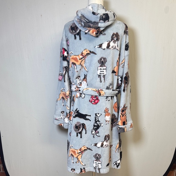 Vera Bradley “Dog Show” Hooded Fleece Robe Size 2XL/3XL - Picture 4 of 11